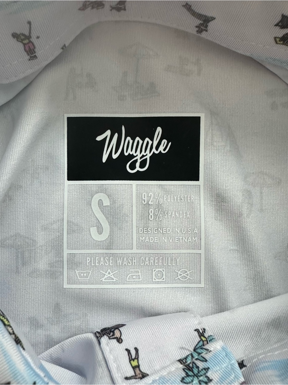 ⭐️NWT Waggle Men's Golf Polo - Beached It (Small) - Picture 3 of 5